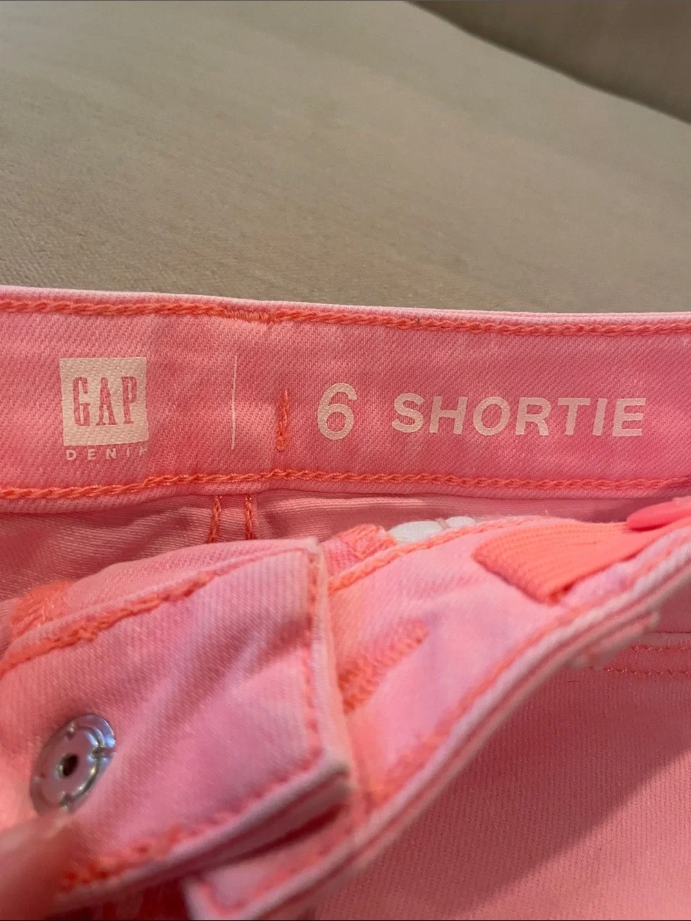 Pink Distressed Girl's Denim Shorts